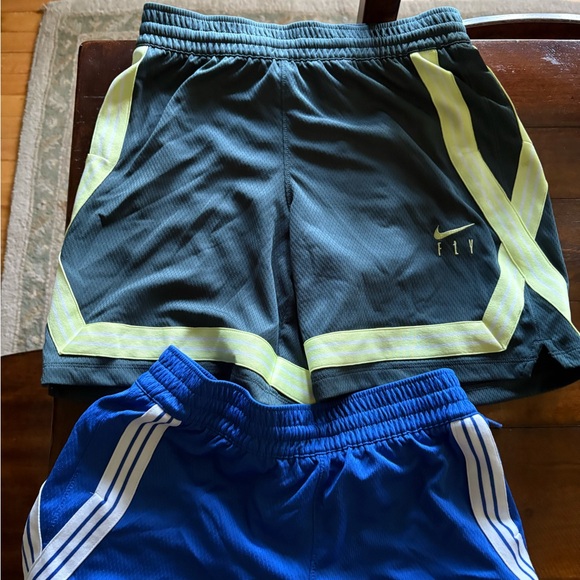 3 pair Youth Nike Black, Blue and gray Athletic Shorts Performance Fit-Unisex - Picture 4 of 5